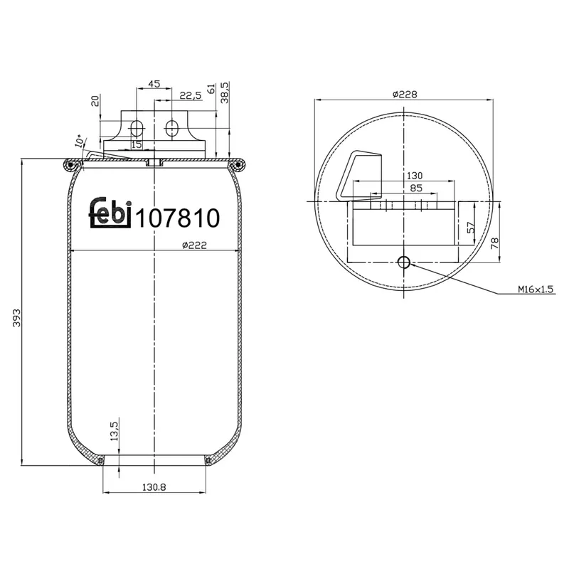 Luftbälg FEBI BILSTEIN 107810