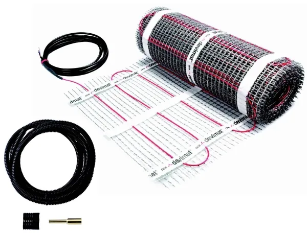 Kabelmåtte Devimat DTIF-100 600W 230V 0,5x12M med følerrør