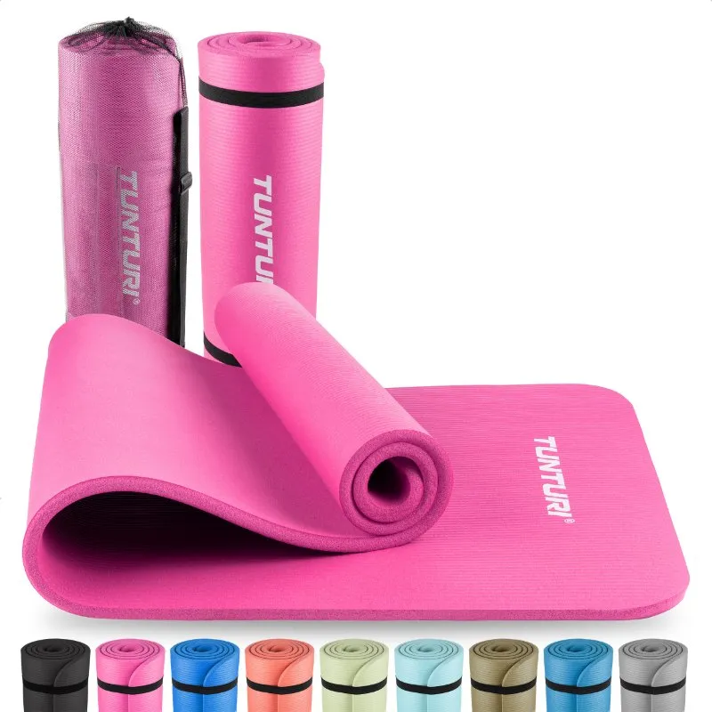 Tunturi NBR Träningsmatta 15mm (180 x 60 cm) – Pinkki