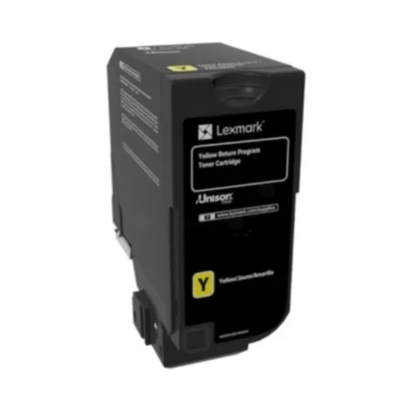 Lexmark 74C2HY0 Tonerkassett gul, 12.000 sidor