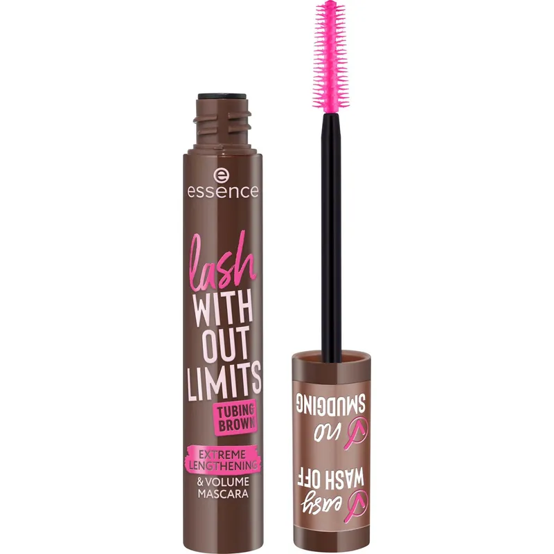 essence Lash Without Limits Tubing Extreme Lengthening & Volume Mascara 05 Brown Tubing