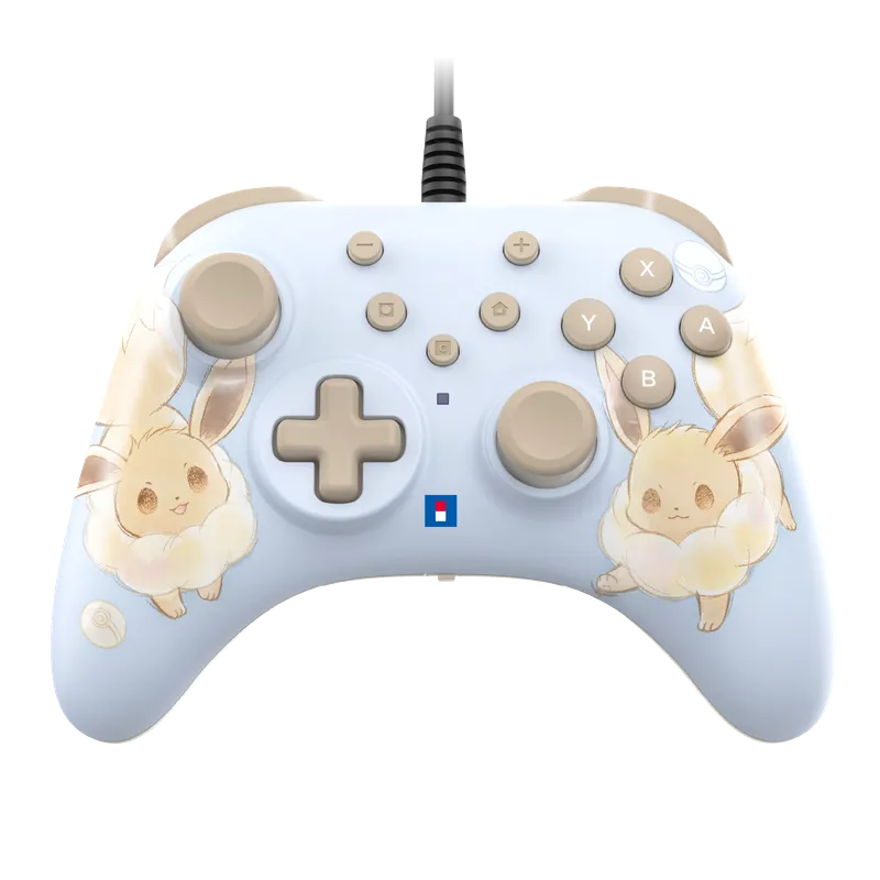 Spelkontroll - Nintendo Switch och Switch 2 - Pokémon - Trådad - Blå - Horipad Turbo - Programmerbara bakknappar - Hori