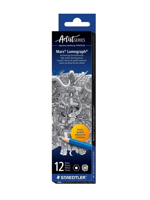 Staedtler Pencil Mars Lumograph 3B 12 pcs
