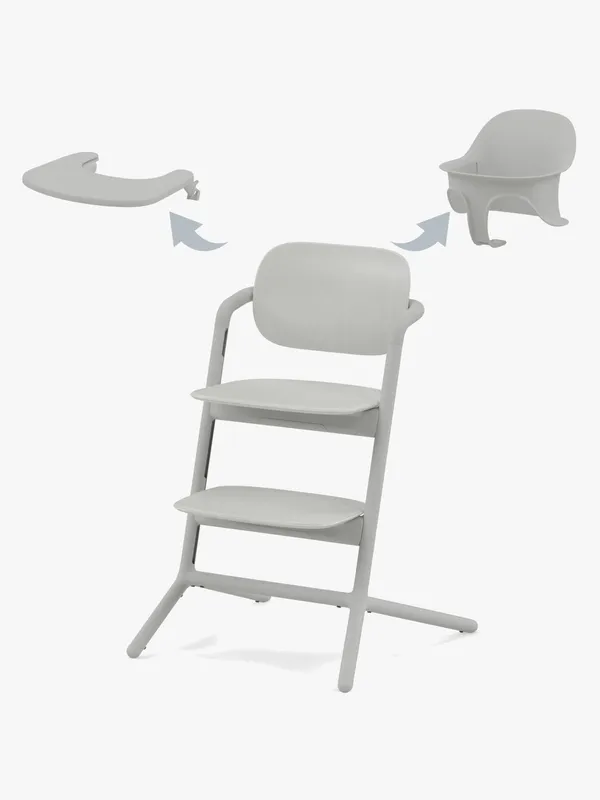 Cybex Lemo 3-in-1 Matstol inkl. Babyset och Bricka, Suede Grey