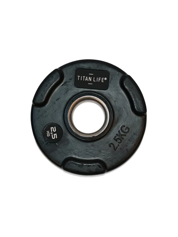 Titan Life PRO Pro Weight Disc Grip Rubber 2,5 kg, Viktskivor gummerade