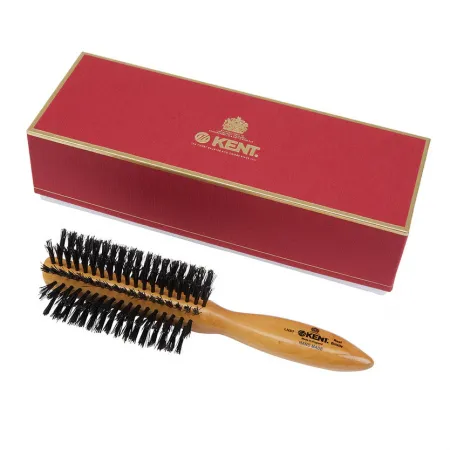 Handmade Satinwood Pure Black Bristle Half Radial Brush – LHS7