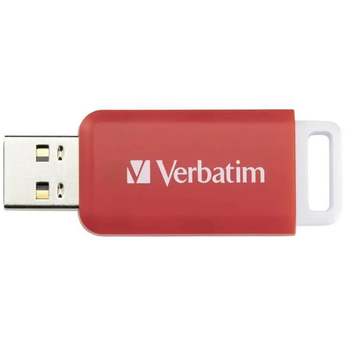 Verbatim V DataBar USB 2.0 Drive USB-minne 16 GB röd 49453 USB 2.0