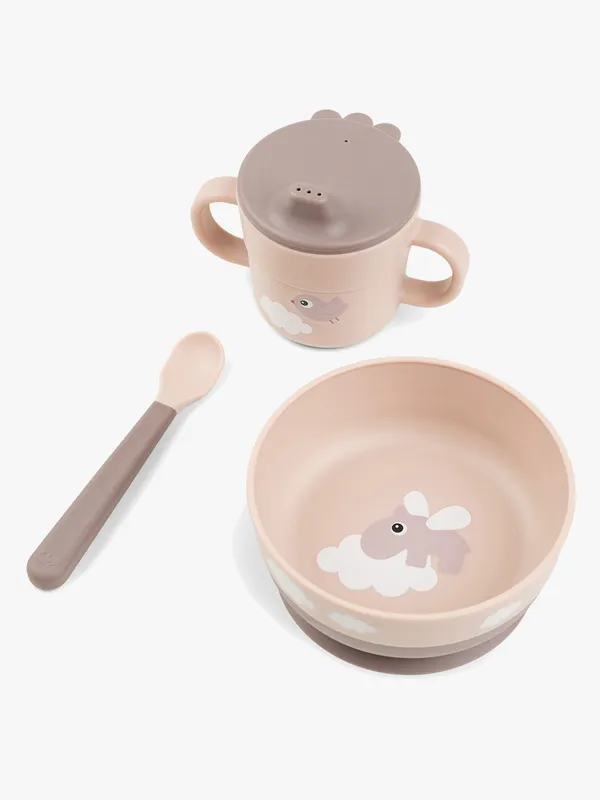 Done by deer Happy Clouds foodie first meal servisset 3 delar Powder