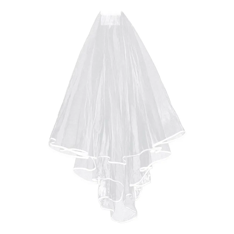 Vit Brudslöja Möhippa – One size
