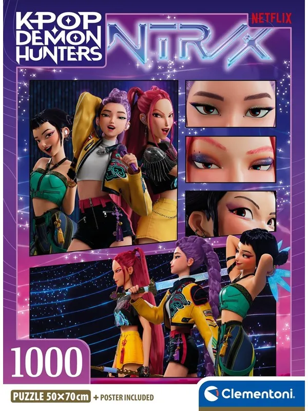 Clementoni Pussel K-Pop Demon Hunters 2 - Compact, 1000 br