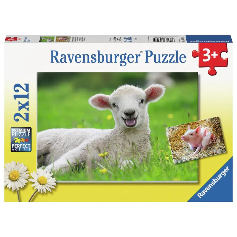 Ravensburger Barnpussel – Bondgårdsdjur 2×12 Bitar