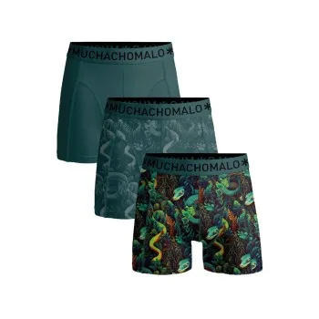 Muchachomalo Kalsonger 3P Cotton Stretch Camo Boxer Grön/Mönstrad bomull X-Large Herr