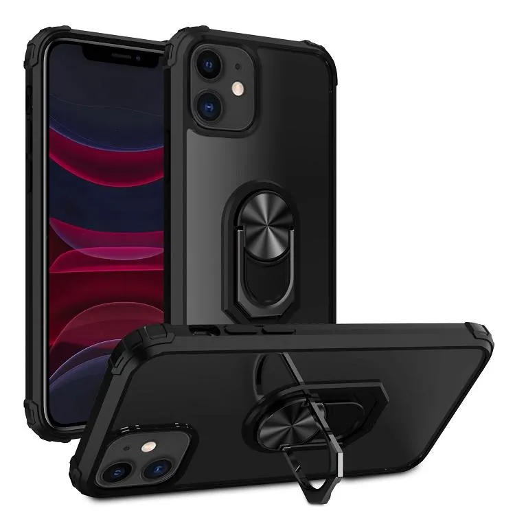 iPhone 12 / 12 Pro Silikon Shockproof Skal – Svart
