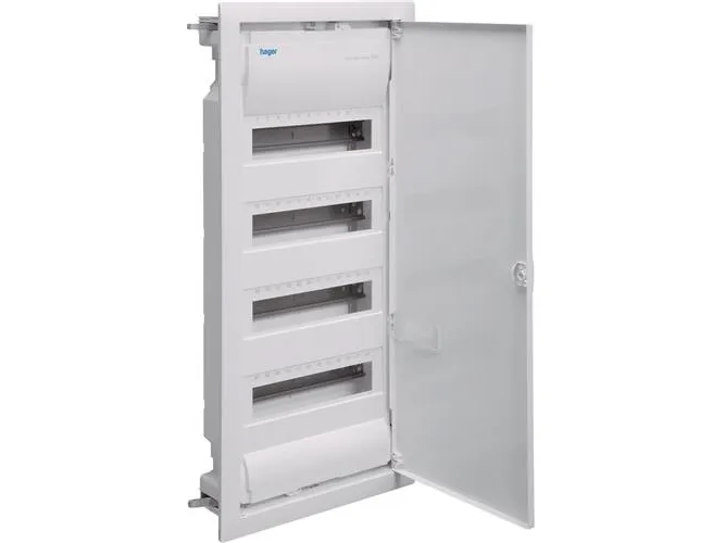 Hager Dis enclosure flush mounted 4 row 48m
