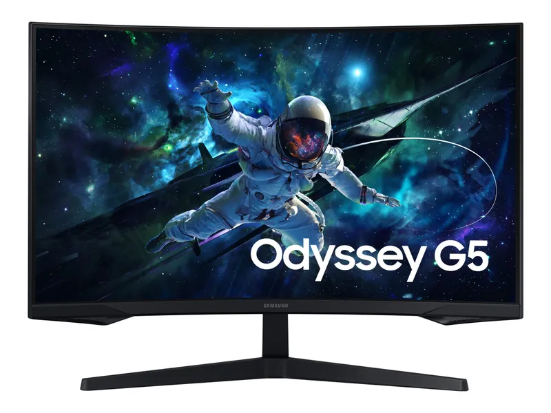 Samsung Odyssey G5 S32CG552EU – G55C Series – LED-skärm – spel – böjd – 32″ – 2560 x 1440 QHD @ 165 Hz – VA – 300 cd/m² – 2500:1 – HDR10 – 1 ms – H…