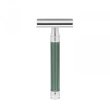 3ONE6 Stainless Steel Double Edge Safety Razor – Anodised Green