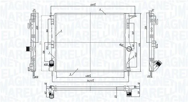Kylare Magneti Marelli 350213165900