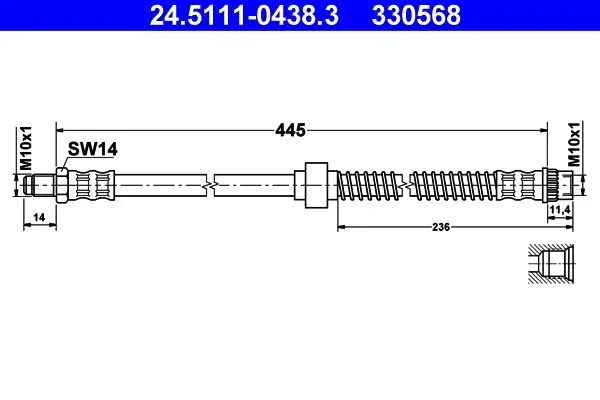 Bromsslang ATE 24.5111-0438.3