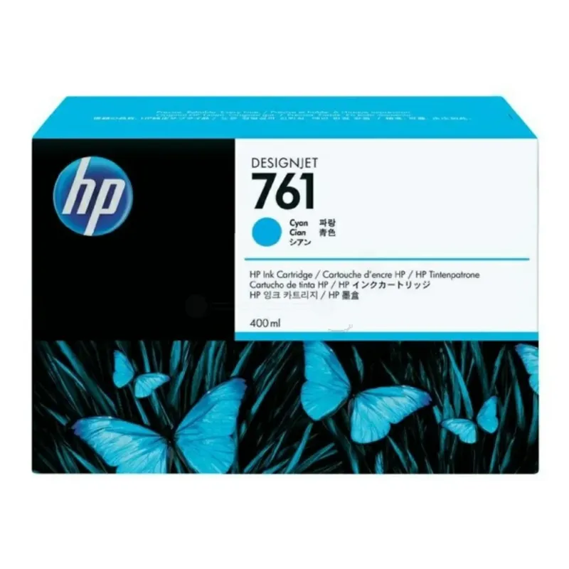 HP 761 Bläckpatron cyan, 400 ml
