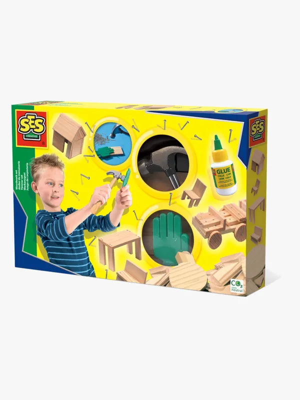 SES Creative Snickarset 57 Delar, Trä