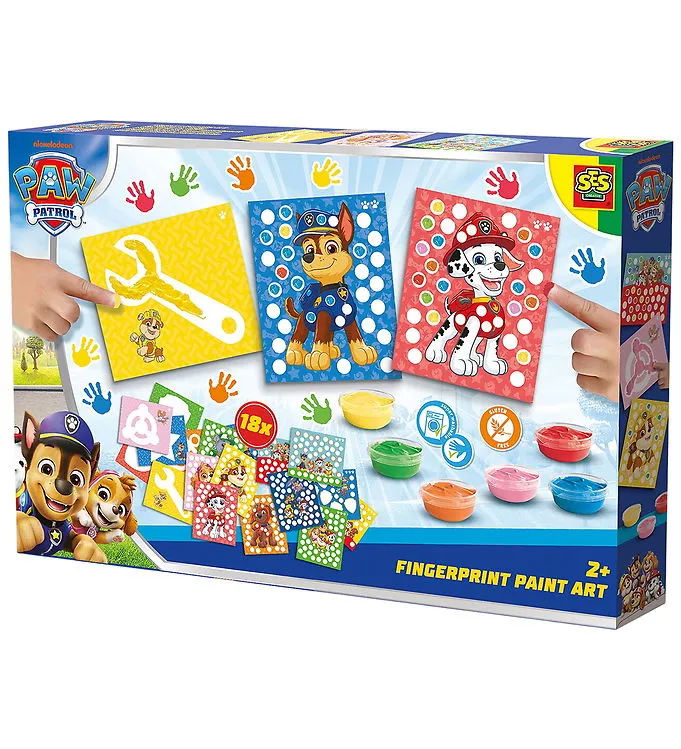 SES Creative Fingerfärg – Konstgjorda prickar – Paw Patrol