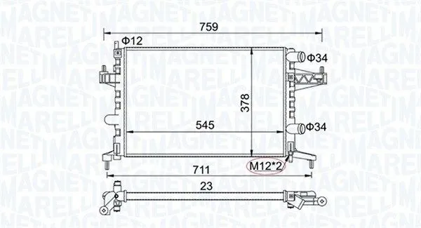 Magneti Marelli 350213829000 Kylare