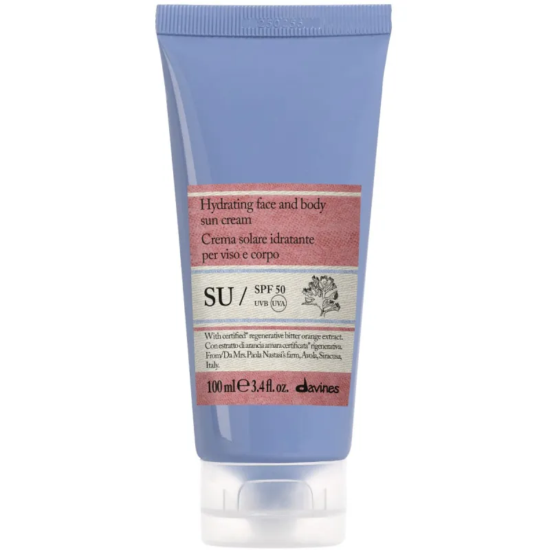 Davines SU Hydrating Face And Body Sun Cream SPF 50 - 100 ml