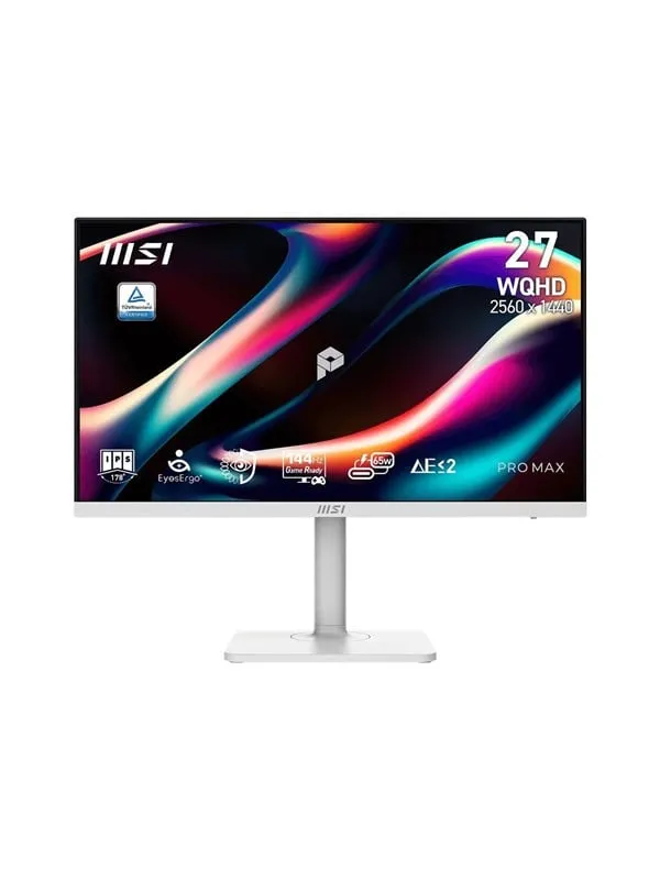 27″ Msi Pro Max 271QPHW E14 - 27″ | 2560 X 1440 | 144 Hz | Ips
