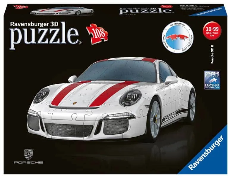 3D Pussel – Porsche 911 R, 108 bitar