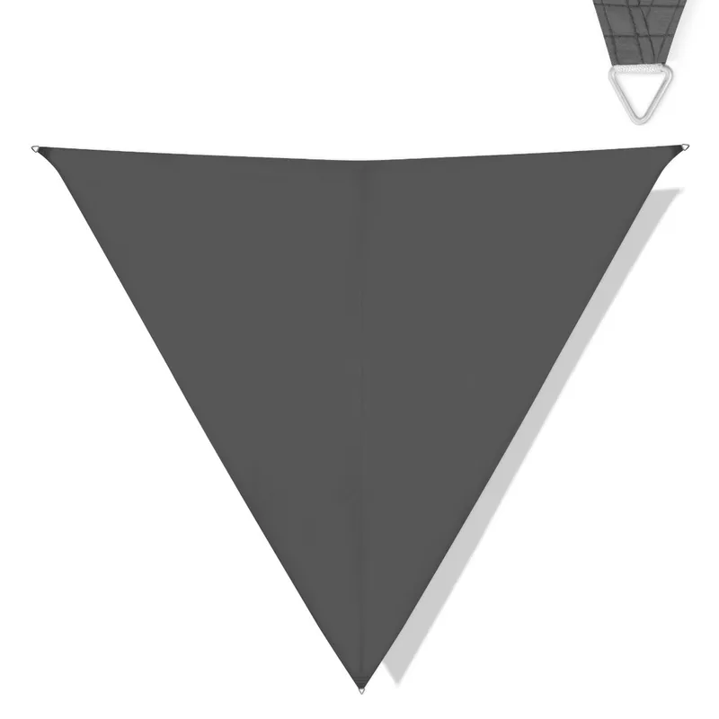 Solsegel triangel - Premium - ∆ 360cm | Grå