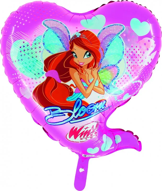 Heliumballong Winx hjärtformad