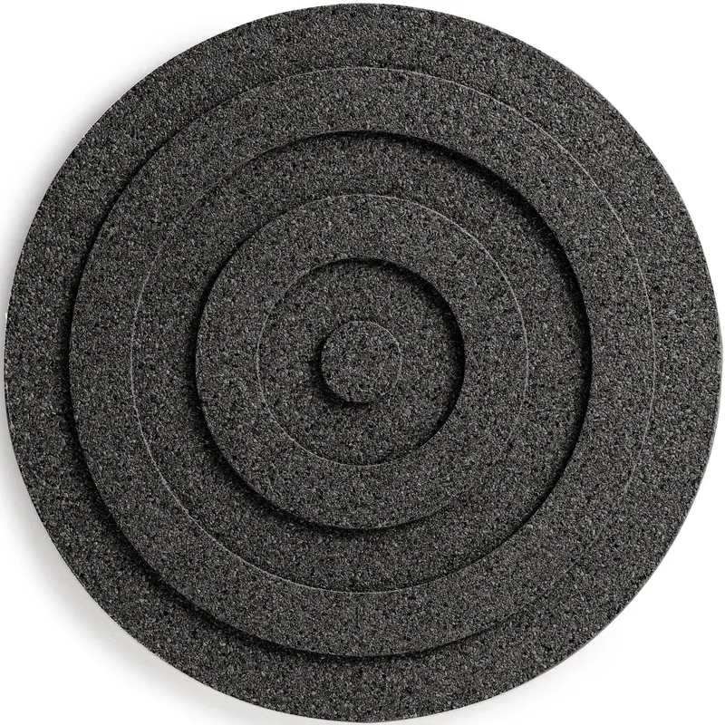 Born In Sweden Circle rund grytunderlägg Ø20 cm Svart