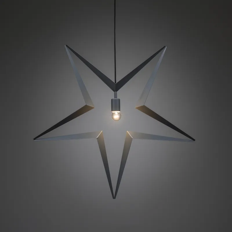 Konstsmide 2578-317 Julstjärna grå metall 80 cm