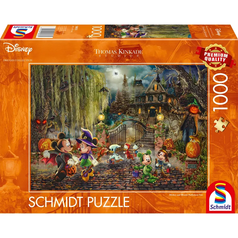 Disney Mickey & Minnie Halloween Fun Pussel 1000 bitar, Schmidt