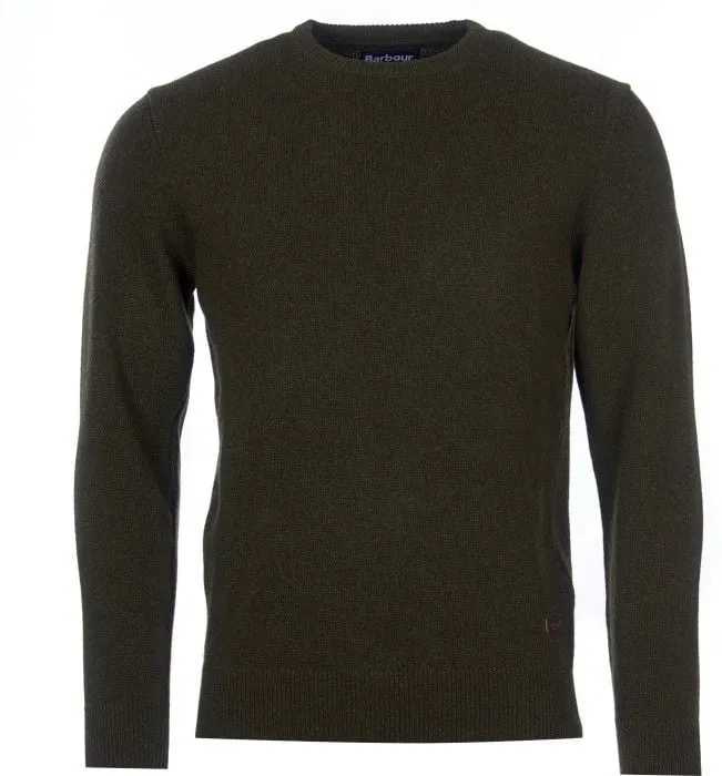 Barbour Men’s Essential Crew-Neck Jumper Seaweed