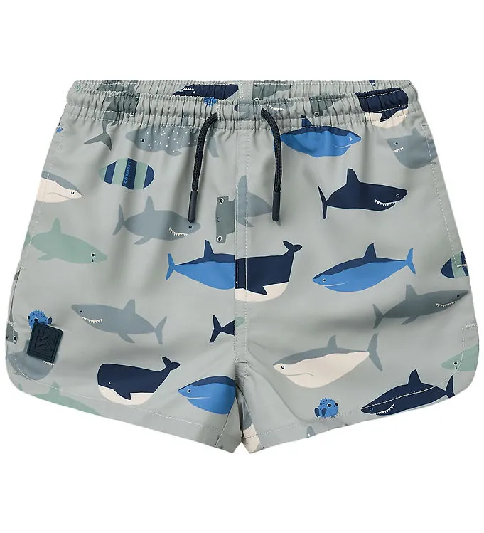 Liewood Badshorts - Aiden - UV40+ - Shark/Dove Blue