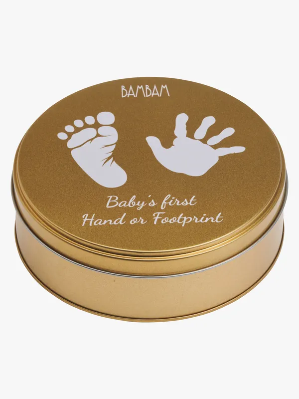 BAMBAM Gipsfot-/handavtryck - Guld