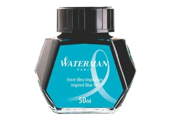 Waterman Reservoarpenna Bläck | Inspirerad Blå | 50 ml flaska