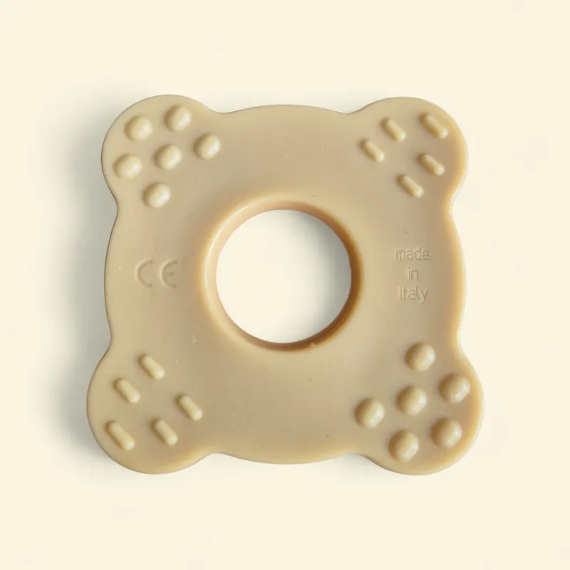 BABY POP – Baby tandring i naturgummi – gul