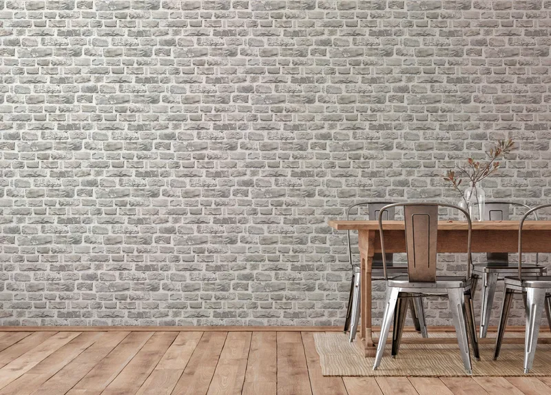 Living Walls Best of Wood´n Stone III T1402 Tapet Vit/grå