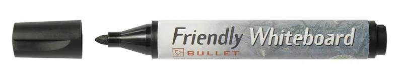 Whiteboardpenna FRIENDLY rund svart