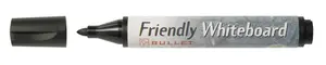 Whiteboardpenna FRIENDLY rund svart