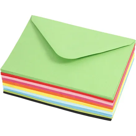 Kuvert Olika färger 11,5 x 16 cm 100-pack