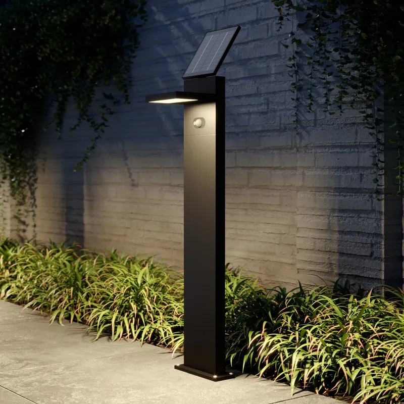 Silvan LED Solcelle Trädgårdslampa H100 w/Sensor Graphite - Lucande - Terrass - Modern - Aluminium - Vinklad