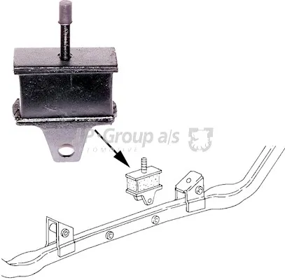 JP GROUP 1117900900 Motorkudde