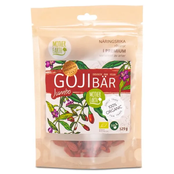 Mother Earth Gojibär Jumbo Premium RAW&EKO 125g