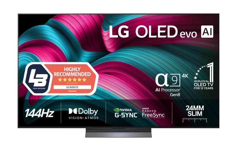 LG 65" OLED evo AI C5 4K Smart TV 2025 - OLED65C54LA