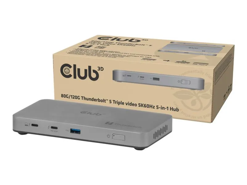 Club 3D – Dockningsstation – Thunderbolt 5 – 180 Watt
