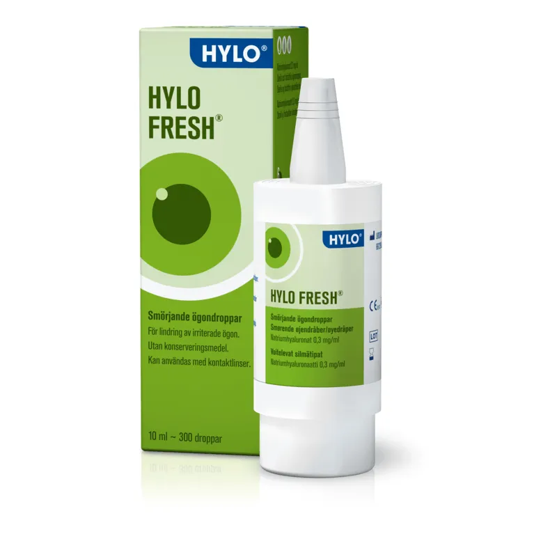 HYLO FRESH Smörjande ögondroppar för irriterade ögon 10ml