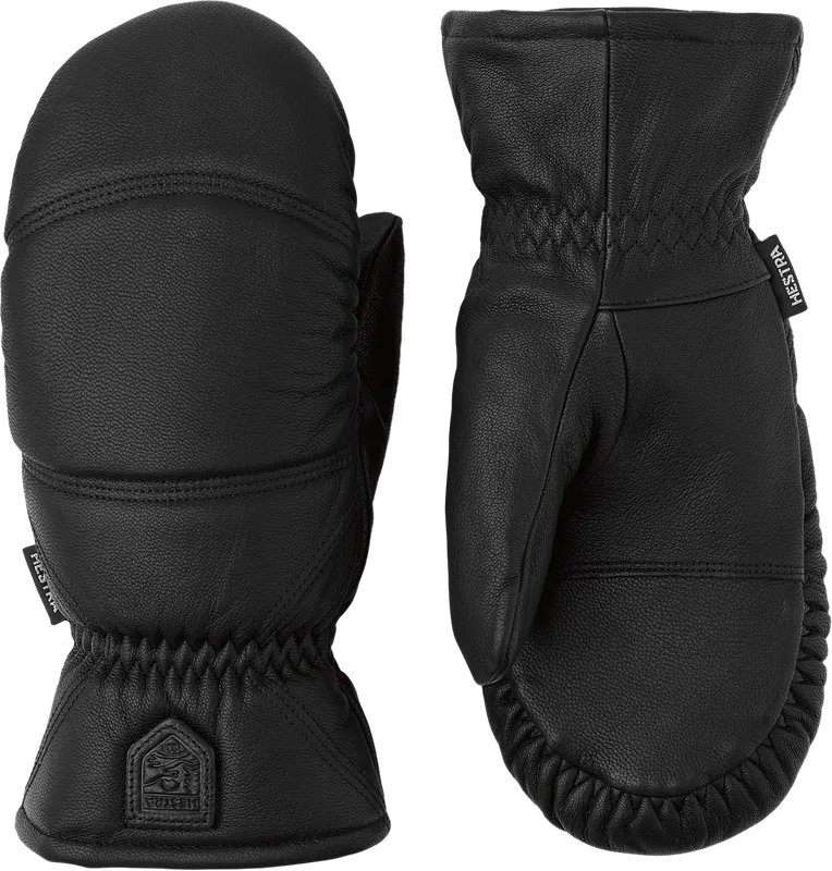 Hestra Leather Box Mitt Black (#8583)